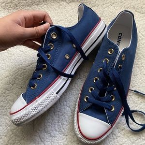 [converse] blue shoes